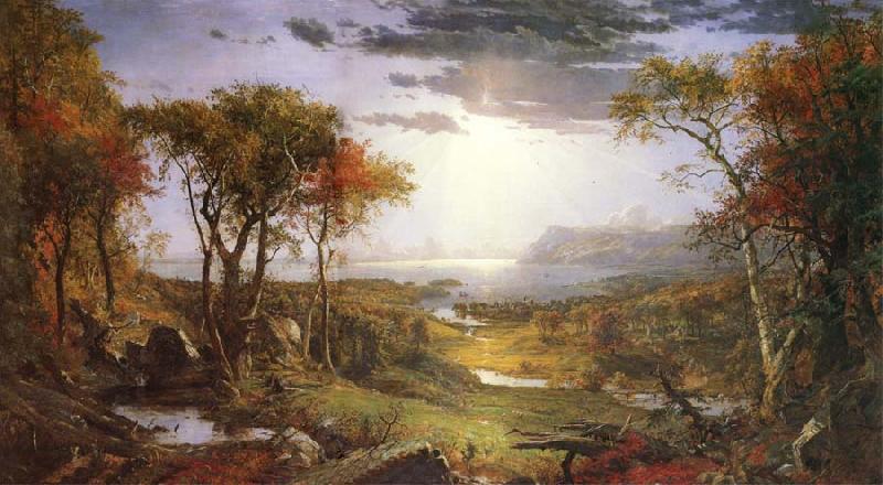 Jasper Cropsey Herbst am Hudson River oil painting image
